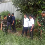 Pemdes Air Ketekok Bersama Kodim 0414 Belitung Tinjau Lokasi Pembangunan Jembatan Garuda