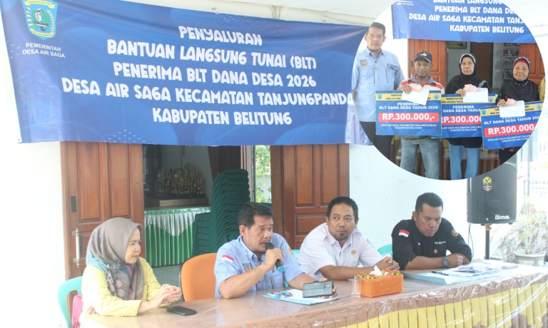 BLT Desa Air Saga Disalurkan: Ismanto Harap Bantuan Ini Digunakan Buat Kebutuhan Pokok Keluarga