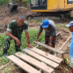 Pembangunan Jembatan Beton di Desa Air Ketekok Mulai Dikerjakan, Progres Fisik Capai 10 Persen