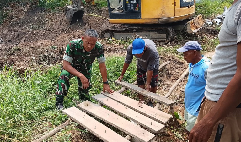 Pembangunan Jembatan Beton di Desa Air Ketekok Mulai Dikerjakan, Progres Fisik Capai 10 Persen