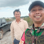Babinsa Sertu Didi K Monitoring Lahan Kaolin PT Sri Yudi di Desa Perpat: Silaturahmi dan Kamtibmas