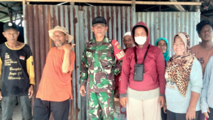 Babinsa Koramil 03/Gantung Sertu Haifrizar Gelar Komsos Bersama Petani Poktan Bina Tani Danau Nujau