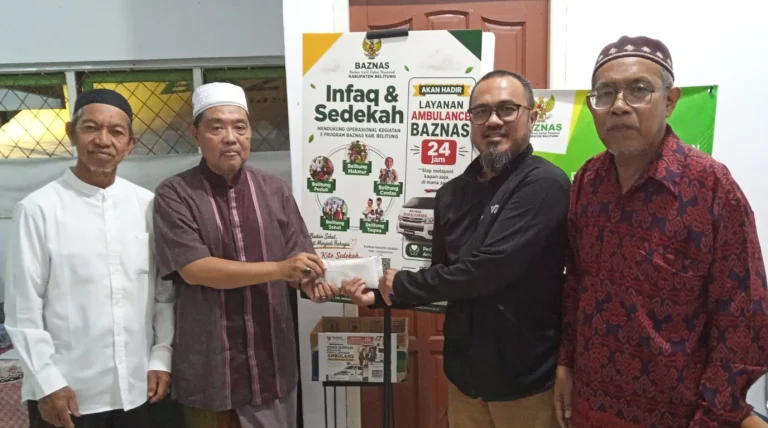 IPHI Belitung Donasikan Bantuan untuk Pengadaan Ambulans 24 Jam kepada Baznas