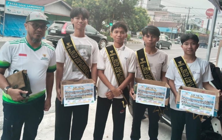 BAZNAS Belitung Galang Donasi Rp5,42 Juta untuk Korban Kebakaran di Bangka Selatan