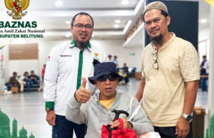 BAZNAS Belitung Bantu Mustahik Ibnu Sabil Pulang ke Surabaya, Wujud Kepedulian kepada Sesama