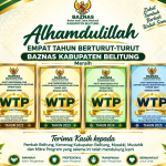Empat Kali Berturut-turut Raih WTP, Firmansyah Tegaskan Baznas Belitung Tak Boleh Berpuas Diri