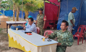 Serka Yusuf dan Sertu Didi K Monitoring Turnamen Sepak Bola Danramil De Malong Cup 2026