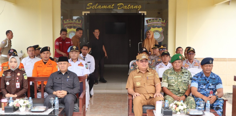 Peltu Galung Wakili Danramil Manggar Hadiri Apel Gelar Pasukan Operasi Patuh Menumbing 2026 