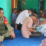 Babinsa Pegantungan Serma Anis Setiawan Hadiri Selamatan Angin/ Doa Tolak Balak 