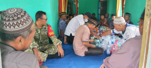Babinsa Pegantungan Serma Anis Setiawan Hadiri Selamatan Angin/ Doa Tolak Balak 