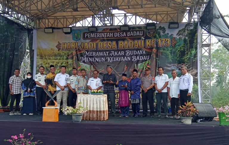 LAM Belitung Hadiri Peringatan Hari Jadi Desa Badau ke-173, Usung Semangat Merawat Akar Budaya