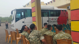 Jajaran Kodim 0414/Belitung Hadiri Kegiatan Donor Darah dalam Rangka HUT ke-81 Brimob
