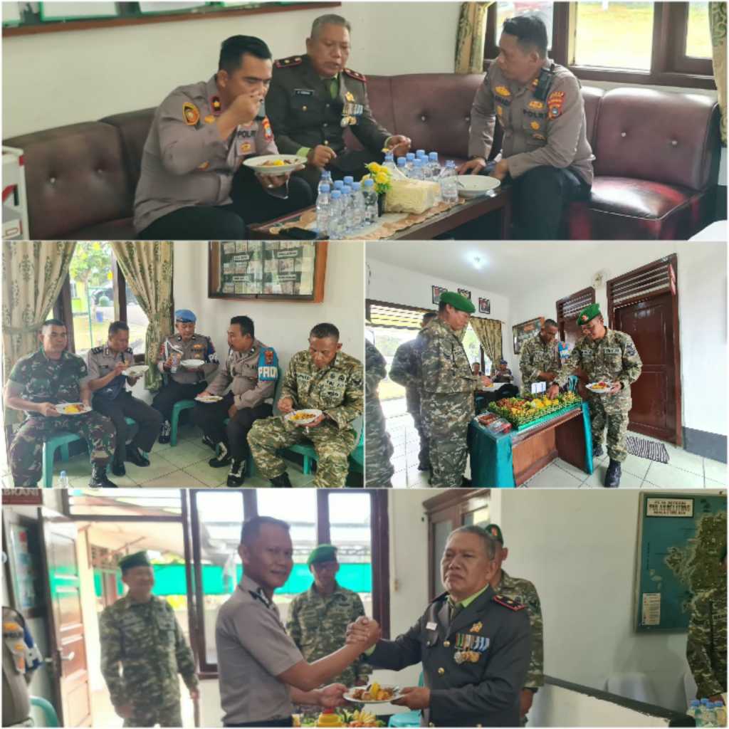 Polsek Tanjungpandan Beserta Jajaran Silaturahmi ke Koramil, Beri Tumpeng di HUT TNI ke-81 9 IMG 20261005 154912