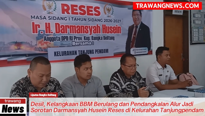 Desil,Kelangkaan BBM Berulang-ulang Jadi Sorotan Reses Darmansyah Husein di Kelurahan Tanjungpendam